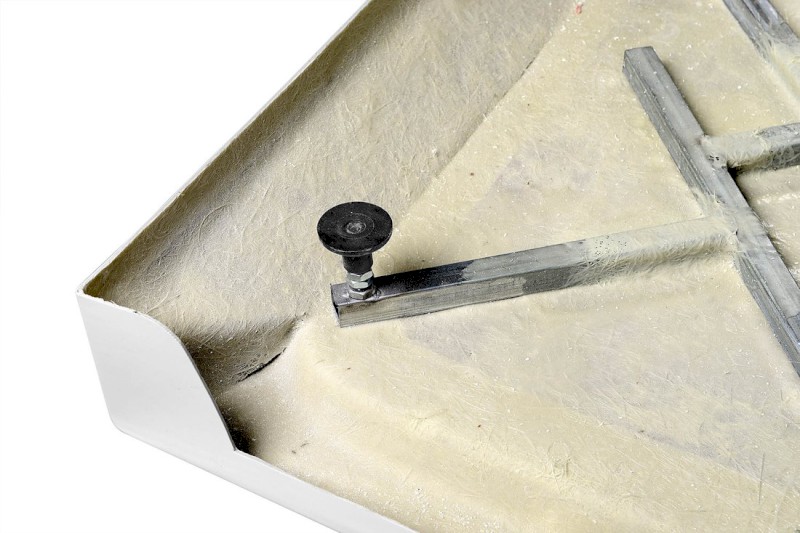 Sprchová samonosná vanička akrylátová, čtverec 80x80x15 cm BTTQ80