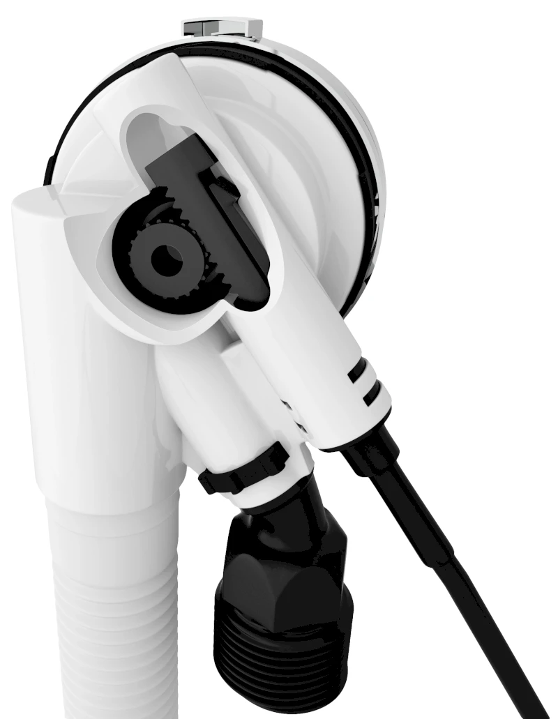 Vanová souprava s napouštěním, bovden, délka 1000mm, zátka 72mm, černá mat 71855.21