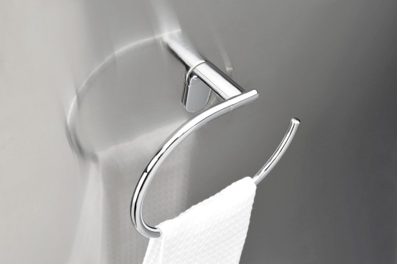 ZERO držák ručníků otevřený, chrom ZE006