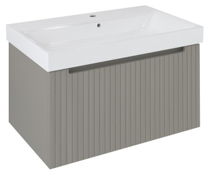 NELIO STRIP umyvadlová skříňka 76,5x44x49cm, 1x zásuvka, agila NL080-4343S