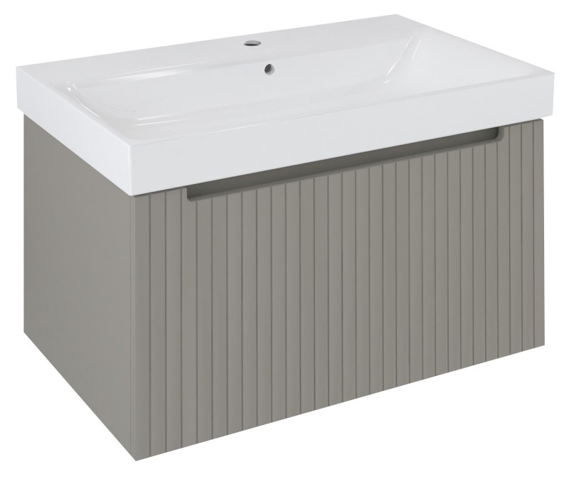 NELIO STRIP umyvadlová skříňka 76,5x44x49cm, 1x zásuvka, agila NL080-4343S