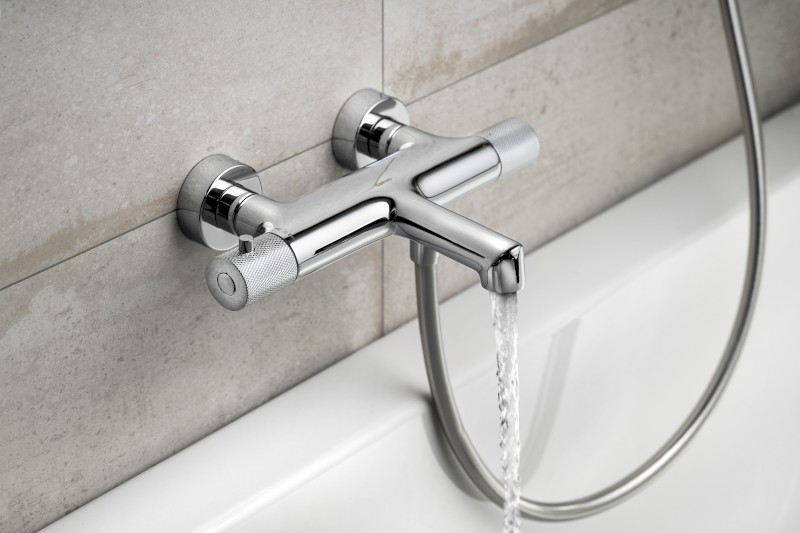 SOLARIS nástěnná vanová termostatická baterie, chrom WD010