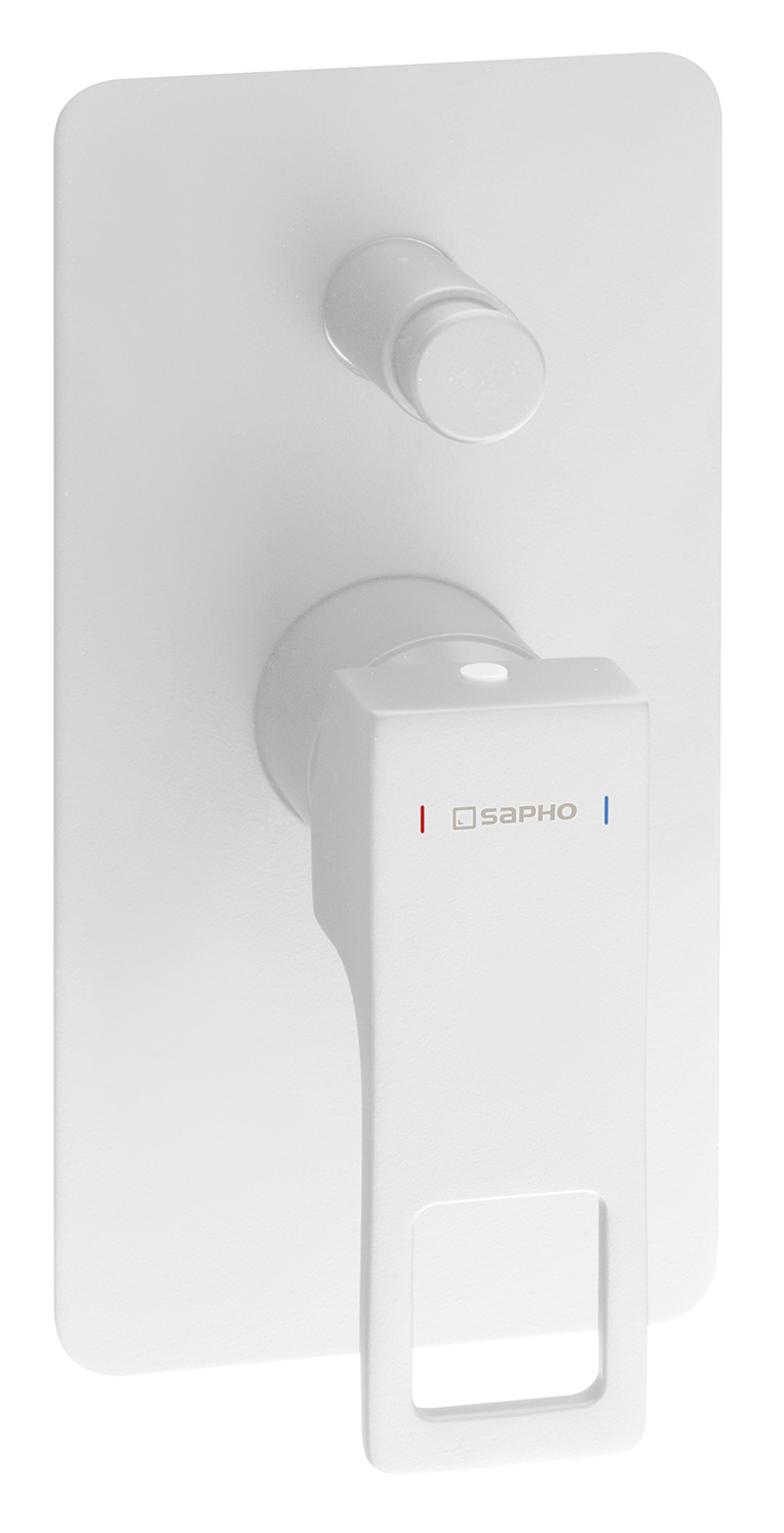 FORATA podomítková sprchová baterie, 2 výstupy, bílá mat FT042/14