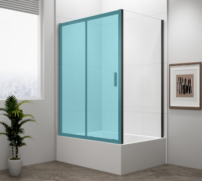 DEEP BLACK boční stěna 750x1650mm, čiré sklo MD3116B