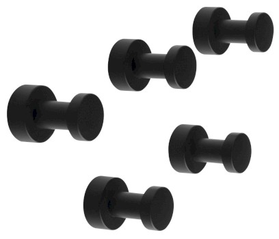 SAMBA háček, balení 5 ks, černá mat SB222