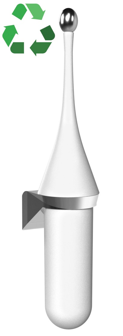 ECOLORED WC štětka závěsná, ABS, Soft Touch, bílá A65801AW