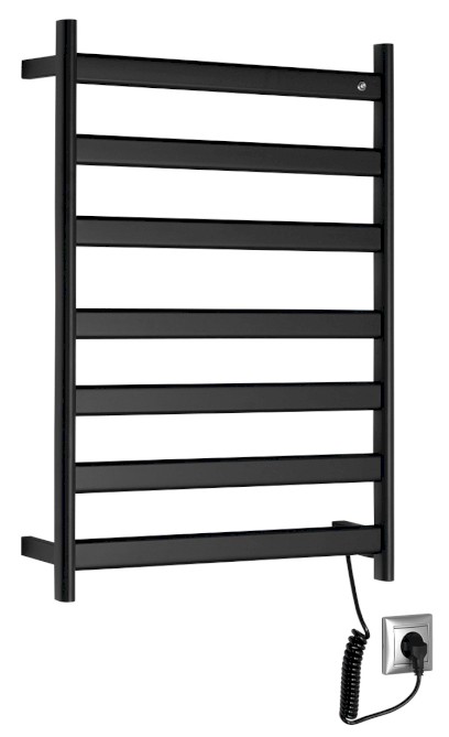 ELIAS elektrický sušák ručníků 490x730x110 mm, 105 W, černá mat EB550