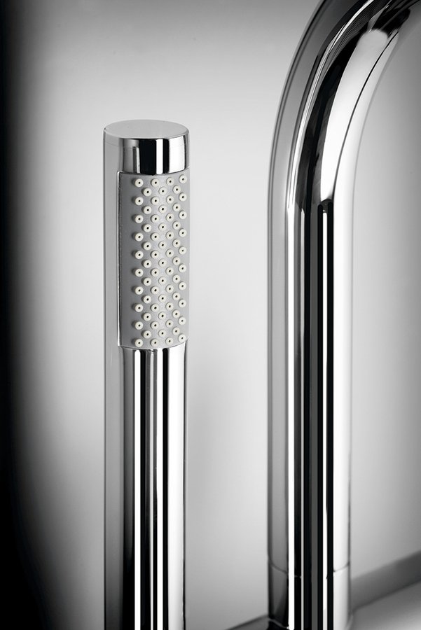 Vanová baterie s připojením do podlahy, chrom R5018