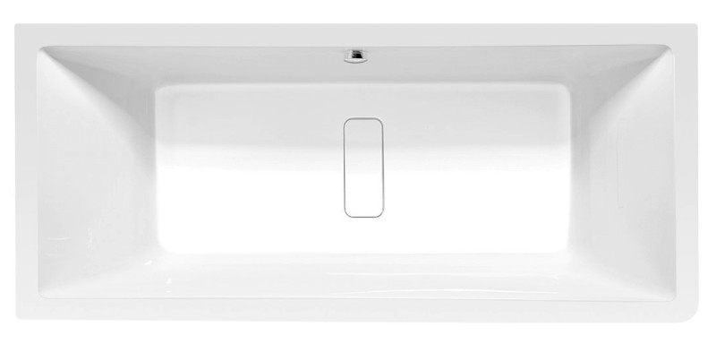 MARLENE CURVE L MONOLITH obdélníková vana 175x75x63cm, bílá 72034MCL
