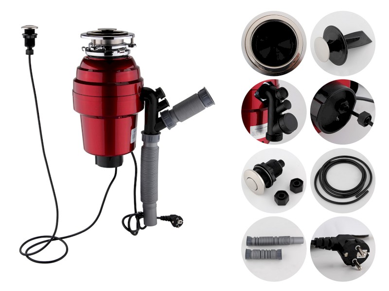 Dřezový drtič kuchyňského odpadu, 230V, 375W, pneu. spínač DW576