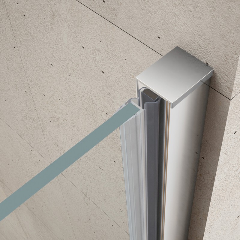 LORO sprchové dveře s pevnou částí 1100mm, čiré sklo GN4611