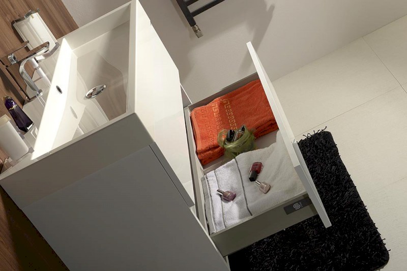 LARGO umyvadlová skříňka 99x50x41cm, bílá LA101