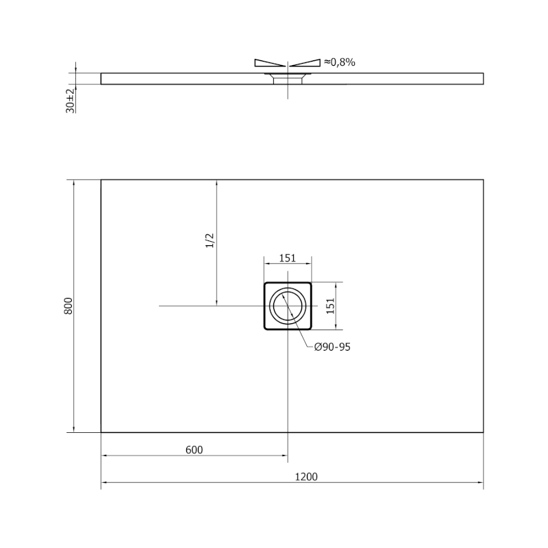 FLEXIA vanička z litého mramoru s možností úpravy rozměru, 120x80cm, hnědá mat 77922.71