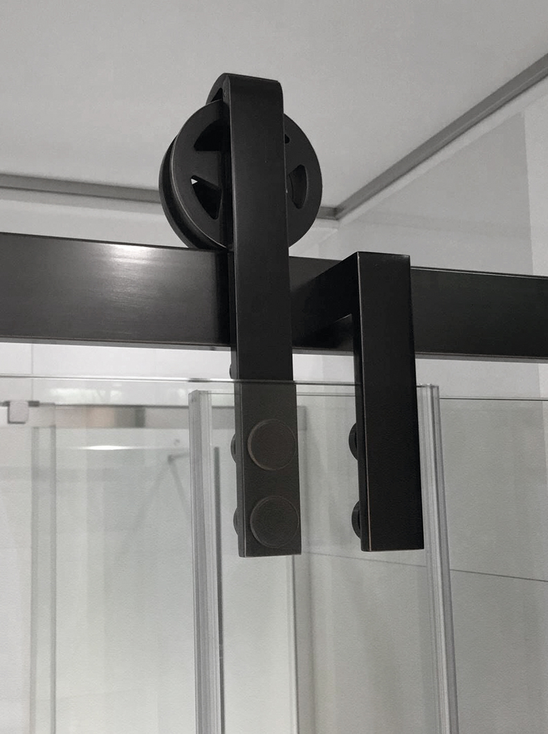 VOLCANO BLACK sprchové dveře 1800 mm, čiré sklo GV1418