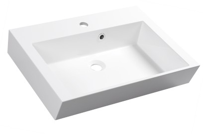 ORINOKO umyvadlo, litý mramor, 60x45cm, bílá OR060