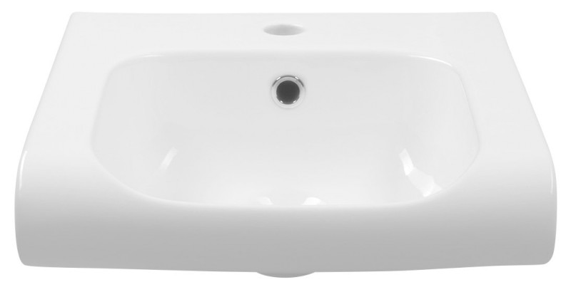 INKA keramické umyvadlo polozápustné, 40x40cm, bílá 341201