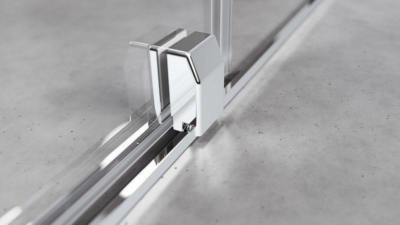 ROLLS sprchové dveře 1300mm, výška 2000mm, čiré sklo RL1315