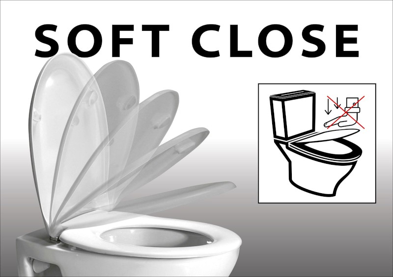 ISABELLA WC sedátko, Soft Close, Easy Take, bílá ES8516