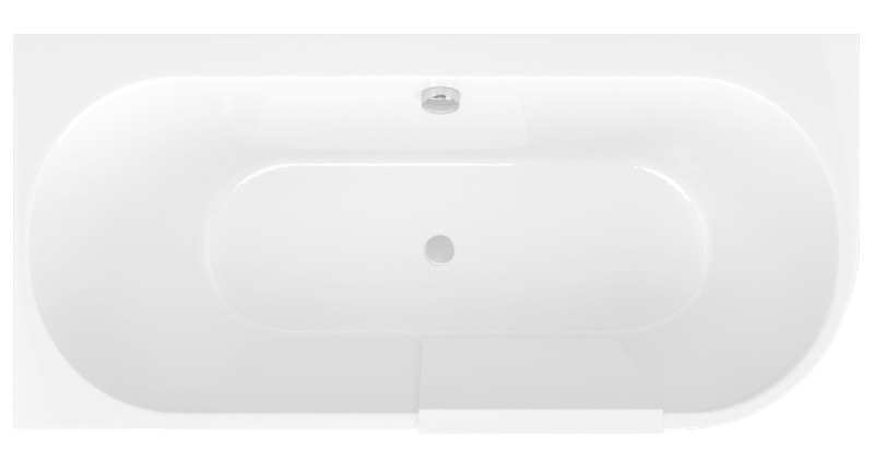 PORTAS L asymetrická vana s dvířky, 160x75x60cm, bílá 75581