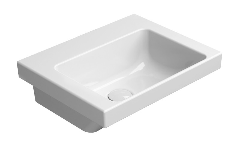 NORM keramické umývátko 42x34cm, bez otvoru, bílá ExtraGlaze 8685011