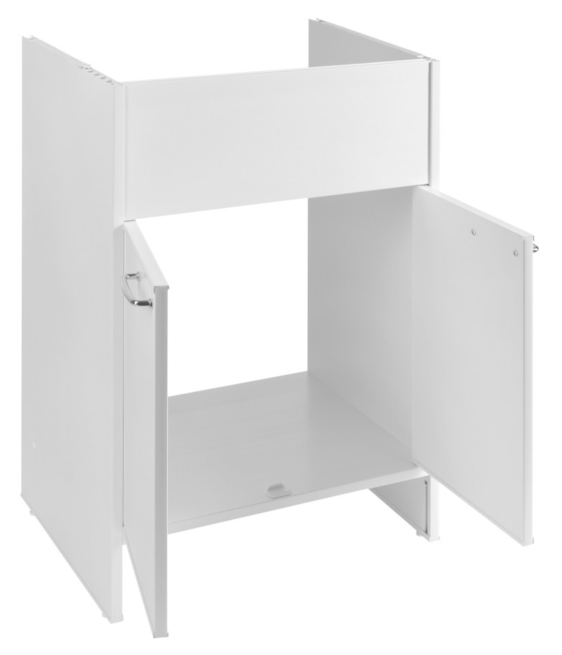 Skříňka pod výlevku 58,2x78x38,3cm, plast, bílá PI28038