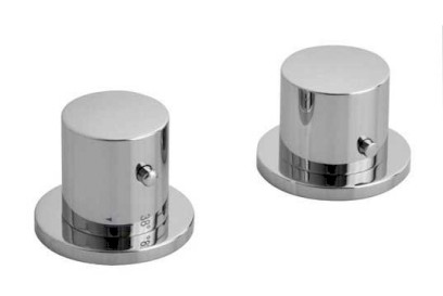 GO dvouprvková termostatická baterie na okraj vany, chrom TH100