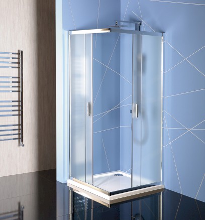 EASY čtvercová sprchová zástěna 900x900mm, sklo BRICK EL5138