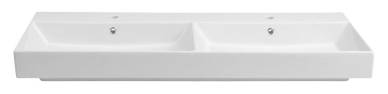 KARE 120 keramické dvojumyvadlo nábytkové 120x46cm, bílá 17120