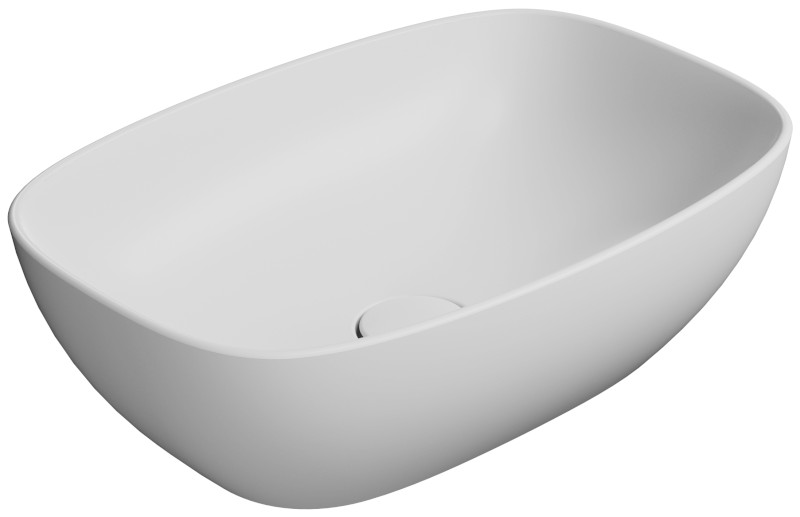 NUBES keramické umyvadlo na desku 50x35cm, bílá mat 978409