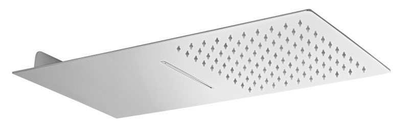 SLIM nástěnná hlavová sprcha s kaskádou, 250x550mm, nerez lesk MS747