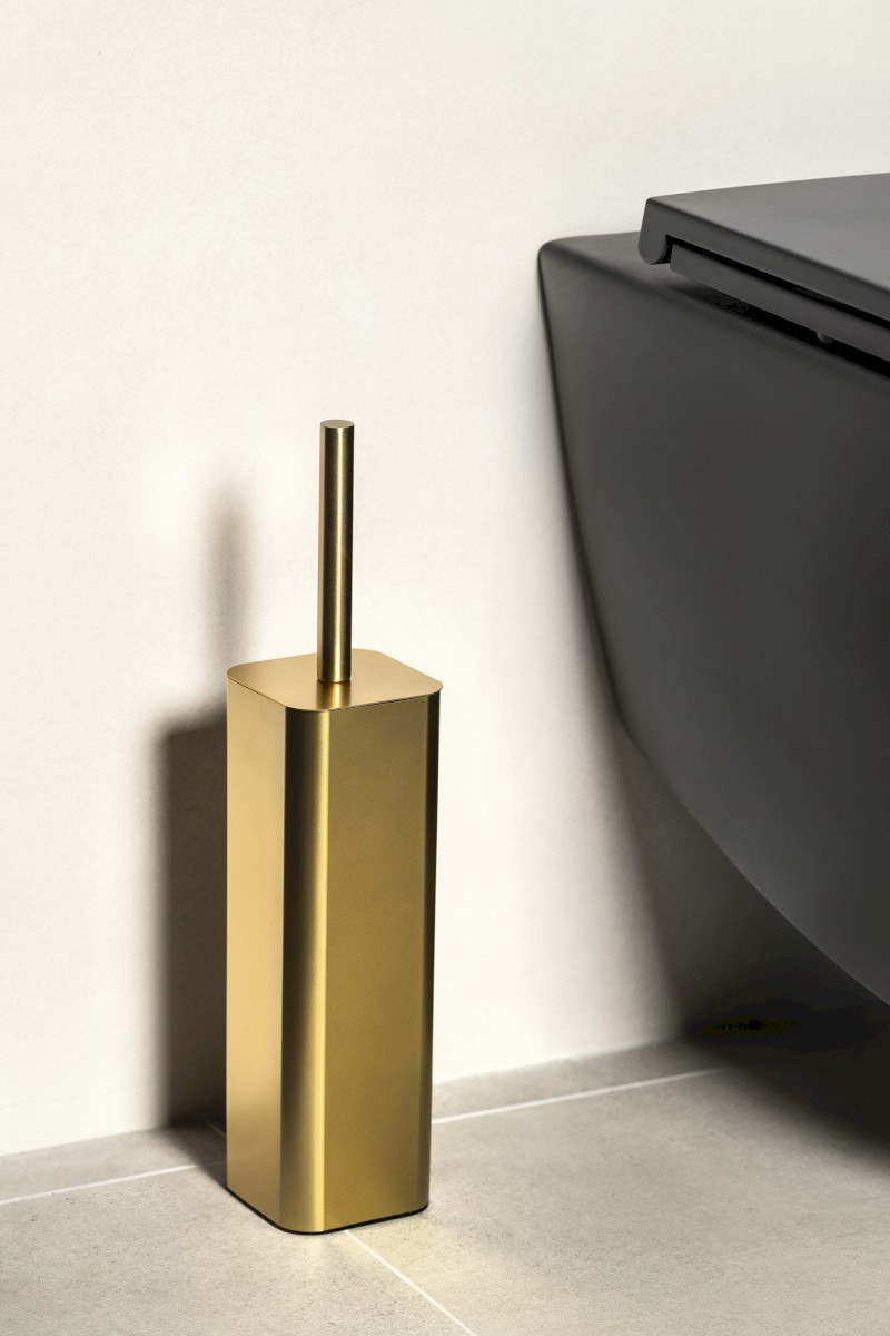 JACK WC štětka na postavení, zlato mat 133488