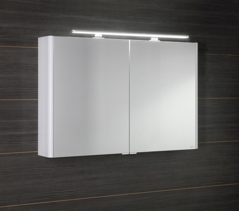 LUCIE galerka s LED osvětlením, 106x70x17cm, bílá LU105-0030