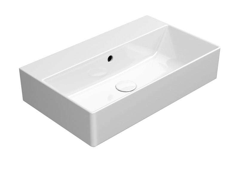 KUBE X keramické umyvadlo 60x37cm, bez otvoru, bílá ExtraGlaze 9454011