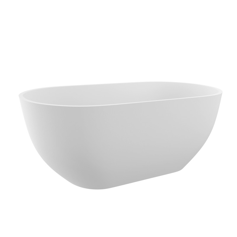 REDUTA volně stojící vana litý mramor 150x75x46cm, bílá 72843