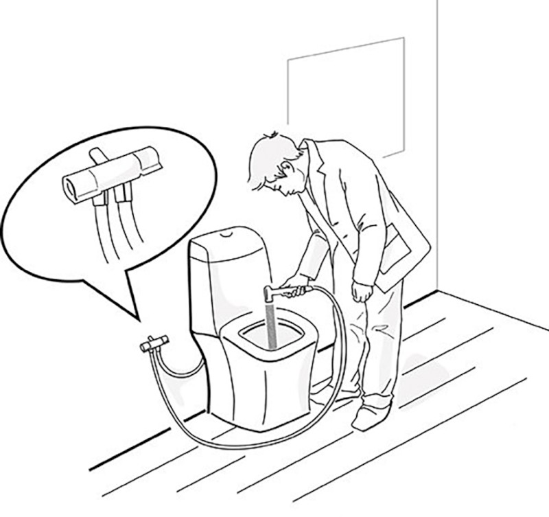 Dvojventil s bidetovou sprchou s napojením WC nádrže, chrom 1209-04