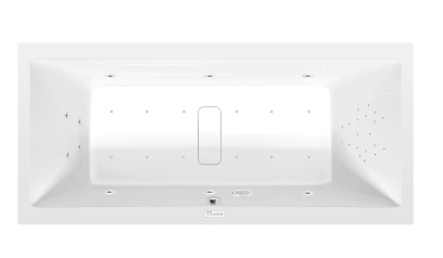 MARLENE hydromasážní vana, 200x90x48cm, Highline Hydro-Air, chrom 78731.6010