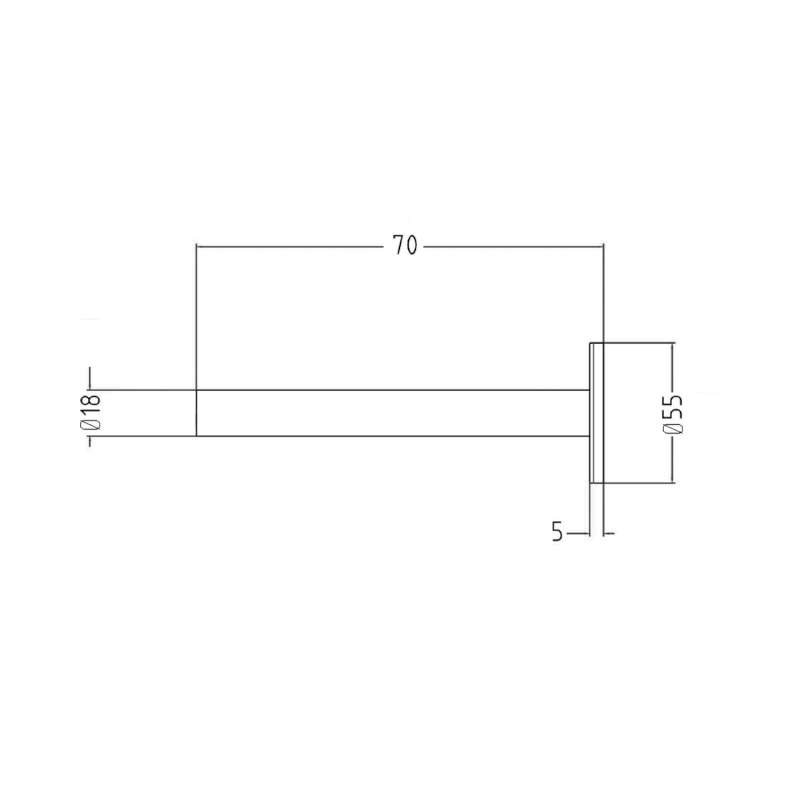 Set krycích rozet kulatých, černá mat CP6135B