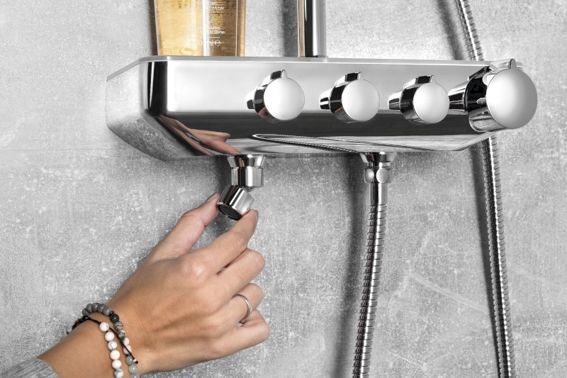 FARRAO sprchový sloup s baterií a napouštěním, chrom SL450