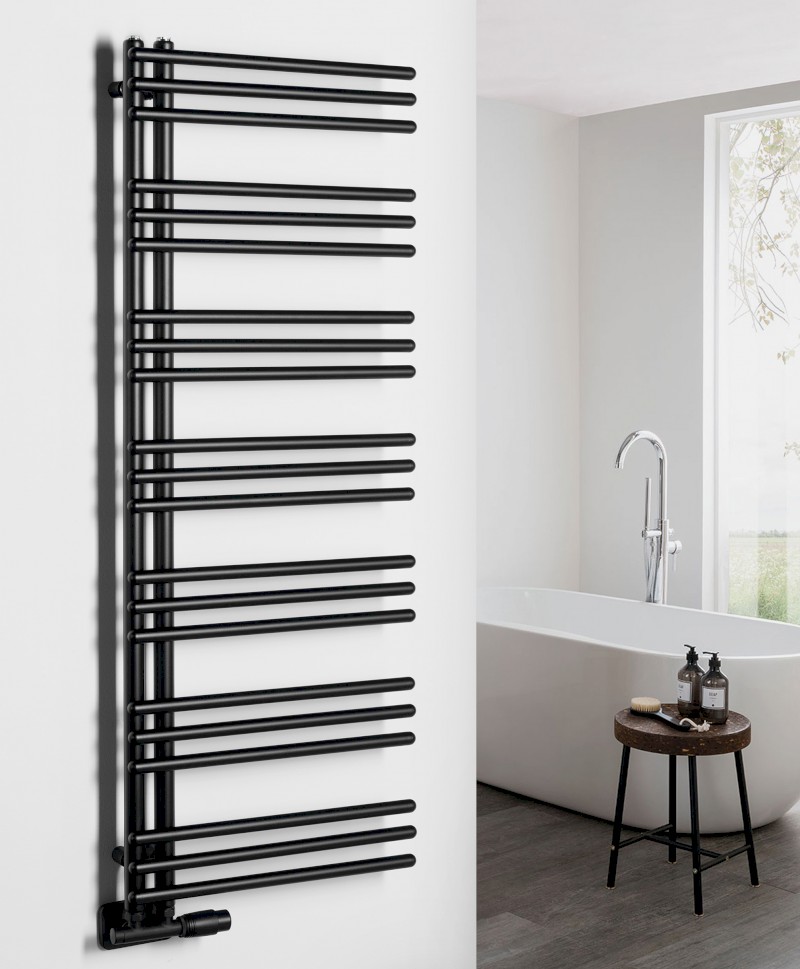 POSEIDON otopné těleso 550x1340mm, černá mat PS513B