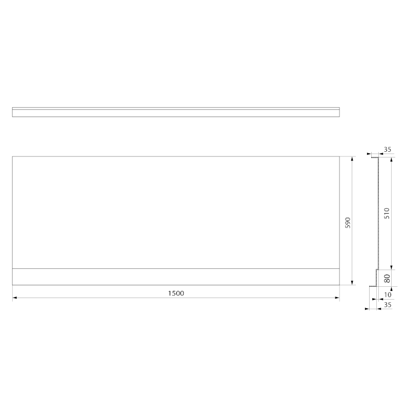 PLAIN NIKA panel 150x59cm 72496