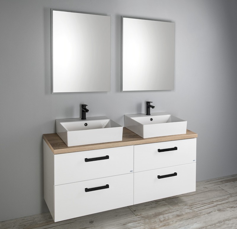 VEGA umyvadlová skříňka 51,5x60x43,6cm, 2x zásuvka, bílá VG052