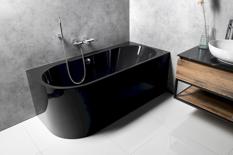 ASTRA R MONOLITH asymetrická vana 160x75x60cm, šedá 34611M.30