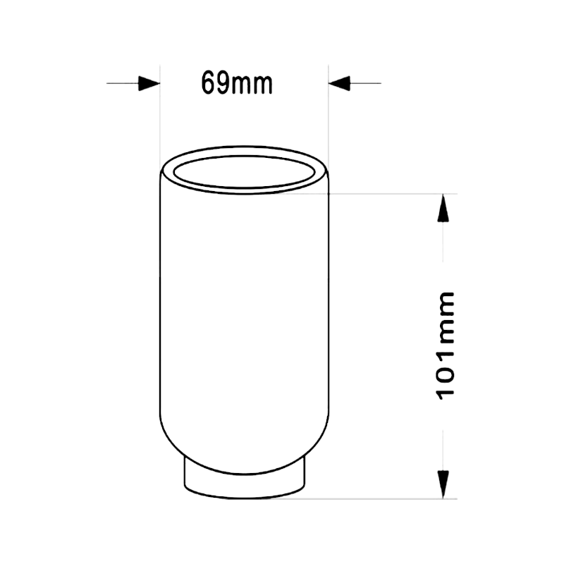 FANCY sklenka na postavení, černá 2126110
