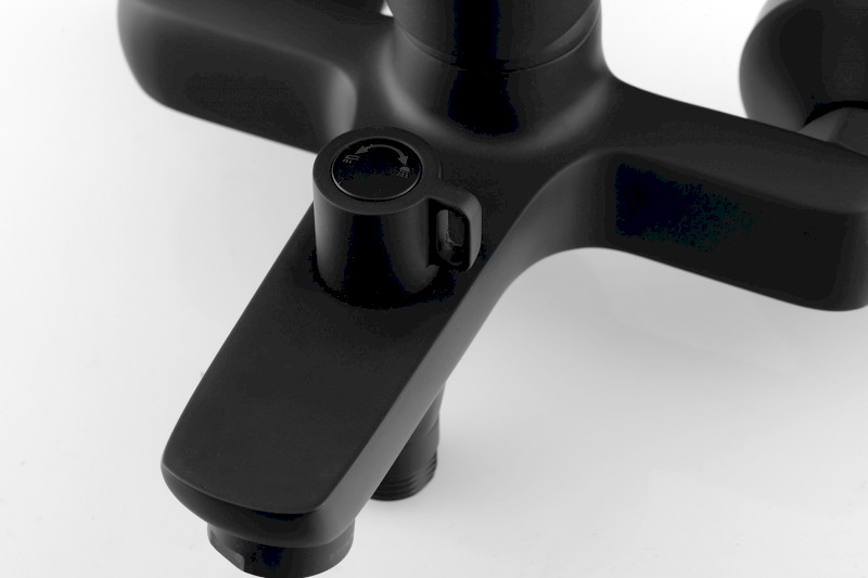 LOTTA nástěnná vanová baterie, černá mat LT610B