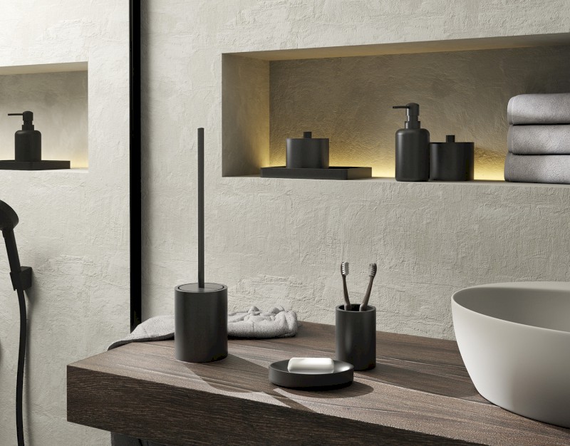 BRENDA dóza na postavení, černá mat BR0314