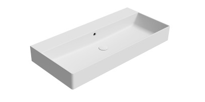 KUBE X keramické umyvadlo 100x47cm, bez otvoru, bílá mat 9423009