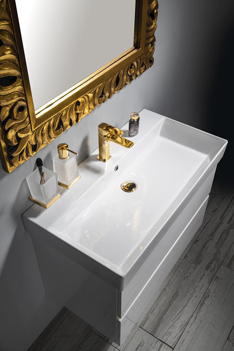 KARE 85 keramické umyvadlo nábytkové 85x45cm, bílá 17085