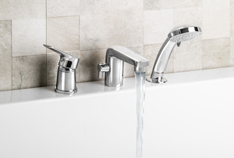 LOTTA tříprvková baterie na okraj vany, chrom LT984