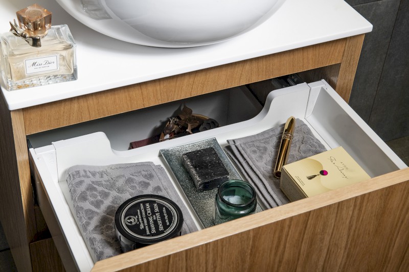 FILENA umyvadlová skříňka 67x51,5x43cm, dub FID1270D