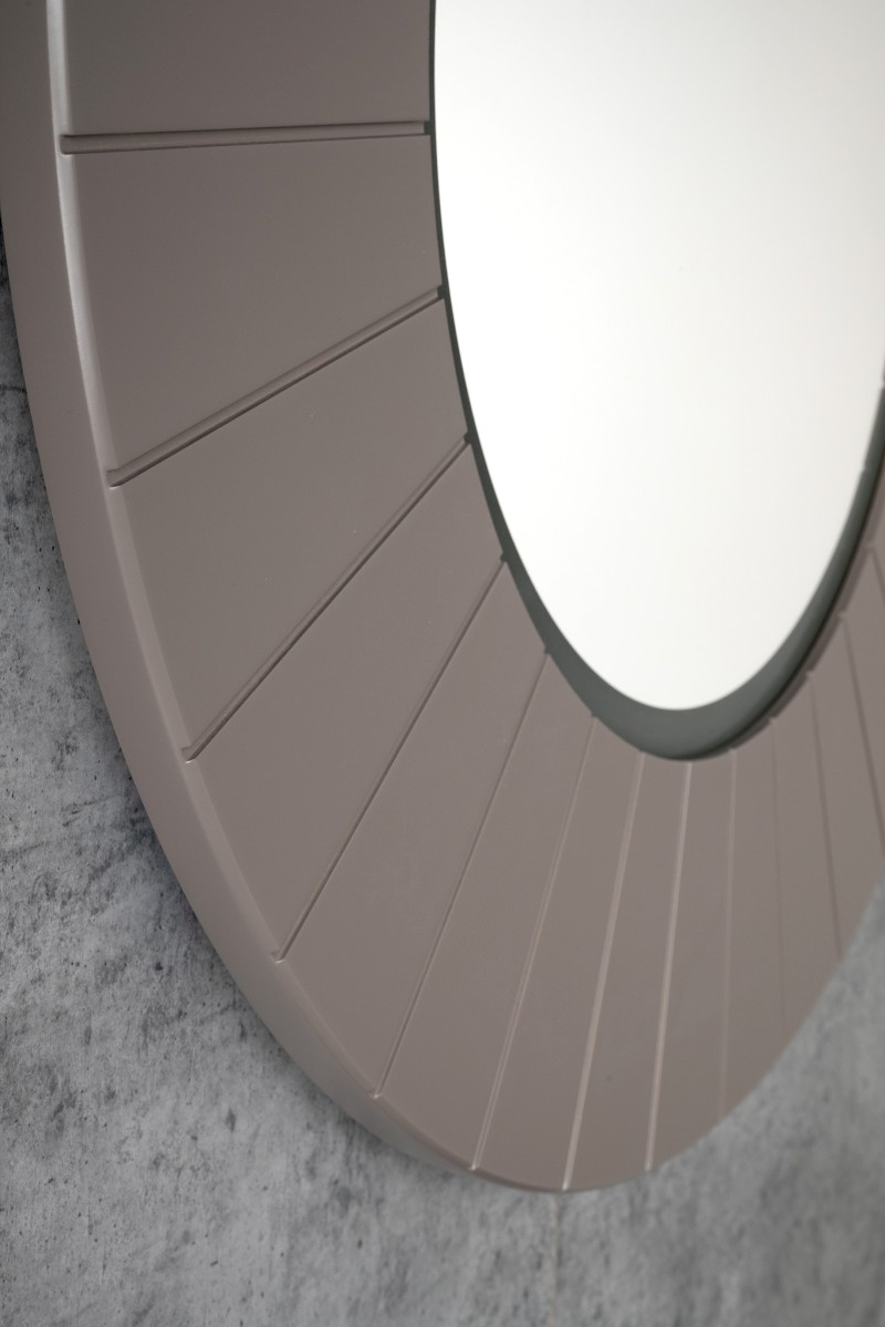 LUMIRO STRIP kulaté zrcadlo s LED osvětlením v rámu ø 90cm, agila LR950-4343S